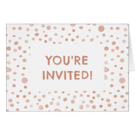 Coral Confetti Wasserfarbe Dots Geburtstag Einladu