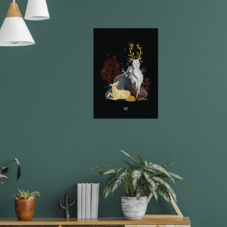 CORAL DEER von Alexandra Dikaia Poster