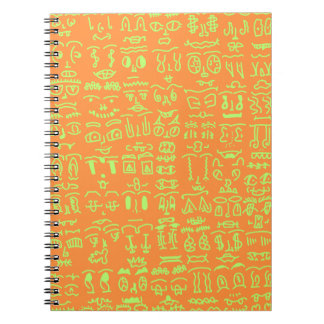 Coral Doodle Spiral Notebook – Abstract Line Art i Notizblock