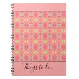 Coral Flows Spiral Office Notebook Notizblock