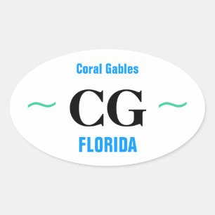 CORAL GABLES Aufkleber (4)