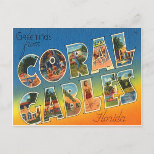 Coral Gables Florida Postkarte