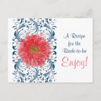 Coral Gerbera Daisy Marine Recette Carte Fête des 