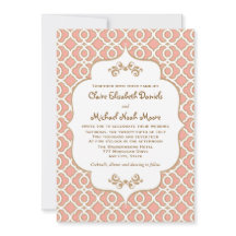 Coral Gold marokkanische Inspirierte Hochzeitseinl