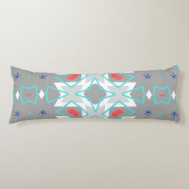 Coral Gray Mandala Pattern | Geometric Floral Boho Seitenschläferkissen