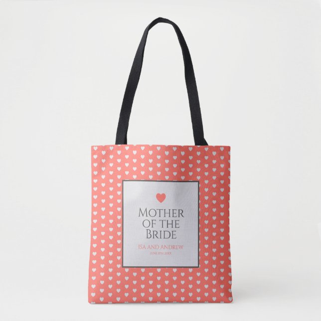 Coral Heart Wedding Tasche (Vorderseite)