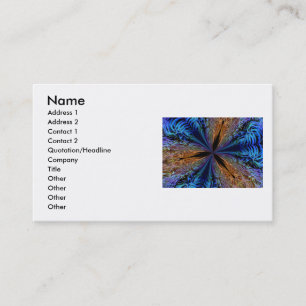 Coral Kaleidoscope Business Card Visitenkarte