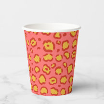 Coral Leopard Print