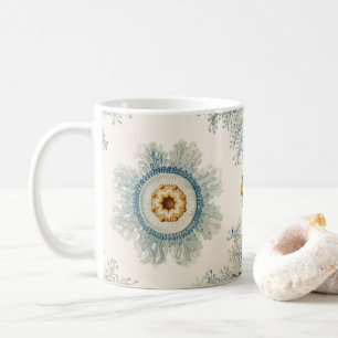 Coral Mandala Pattern Kaffeetasse