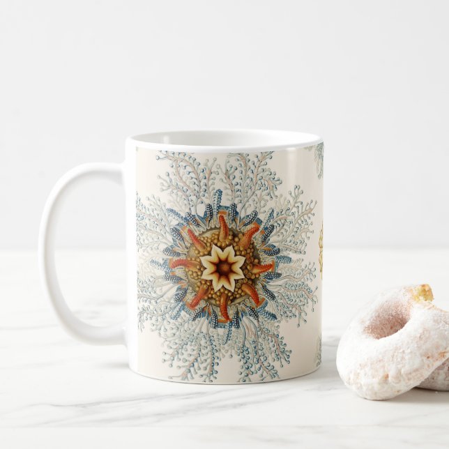 Coral Mandala Pattern Kaffeetasse (Mit Donut)