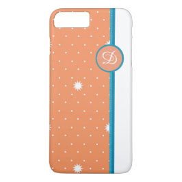 Coral Mit Monogramm iPhone Case