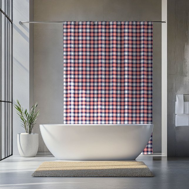 Coral Navy Shower Curtain Gift for New Chapter Duschvorhang (Coral Navy Shower Curtain Gift for New Chapter)