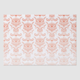 Coral Ombre Damask Tissue Paper Seidenpapier