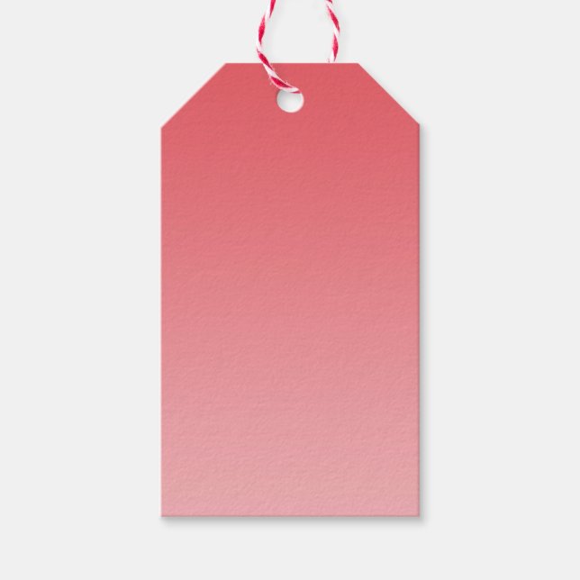Coral Ombre Geschenkanhänger (Vorderseite)