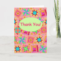 Coral Orange Patchwork Quilt Block Art Merci