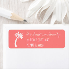 Coral + Palm Tree Icon Handwriting Typografy