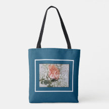 Coral Peach Aquamarin White Rose Blumenhochzeit