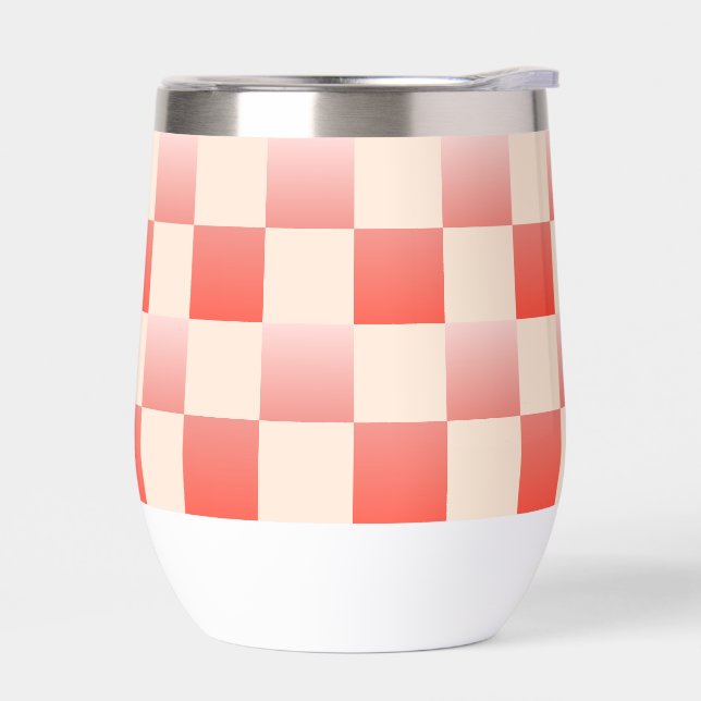 Coral Peach Gradient Checked (Links)