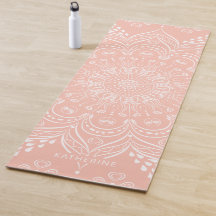 Coral Pink Beautiful Mandala Personalisiert Boho