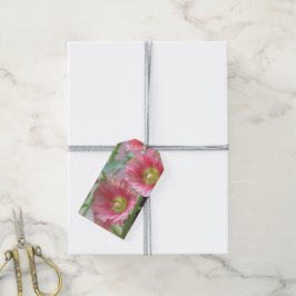 Coral Pink Dankesmarken Geschenkanhänger