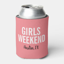 Coral Pink Girls Weekend Getränkekühler