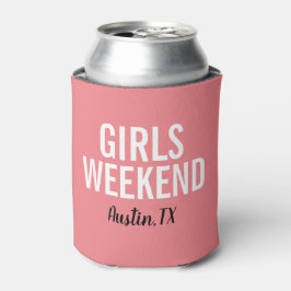 Coral Pink Girls Weekend kann kühlen Dosenkühler