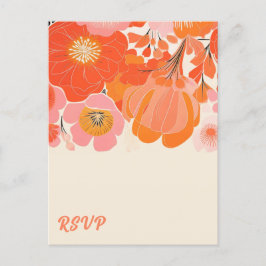 Coral Pink Poppy Blume UAWG Postkarte