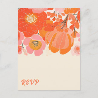 Coral Pink Poppy Blume UAWG Postkarte