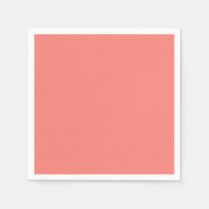 Coral Pink Standard Cocktail Papier Napkin Serviette