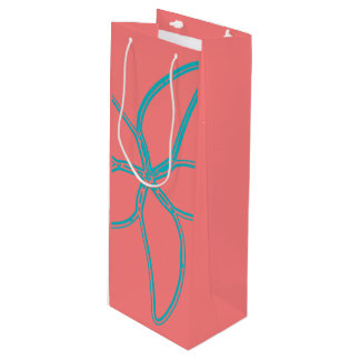 Coral Pink Starfish Weinbeutel Geschenktüte Für Weinflaschen