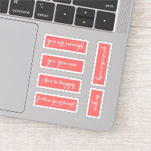 Coral Quotes Förderung der Kalligrafie Typografie