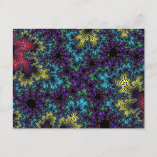 Coral Rainbow Speckle Postkarte