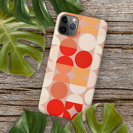 Coral Red Orange Blush Pink Mosaik Art Pattern Case-Mate iPhone Hülle