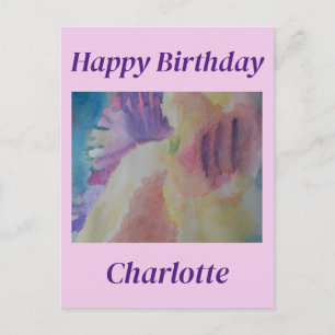 Coral Reef Abstrakt Art Geburtstag Postkarte