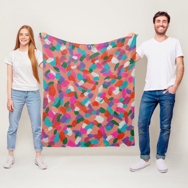 Coral Reef Abstrakt Print Fleecedecke (Beispiel)
