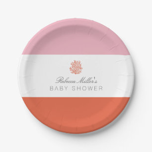 Coral Reef Baby Dusche Pappteller