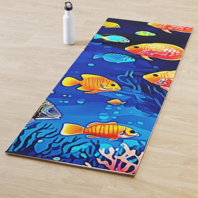 Coral Reef Fish Art Yogamatte (Beispiel)