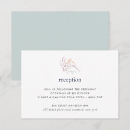 Coral Reef Hochzeitskarte Einladung