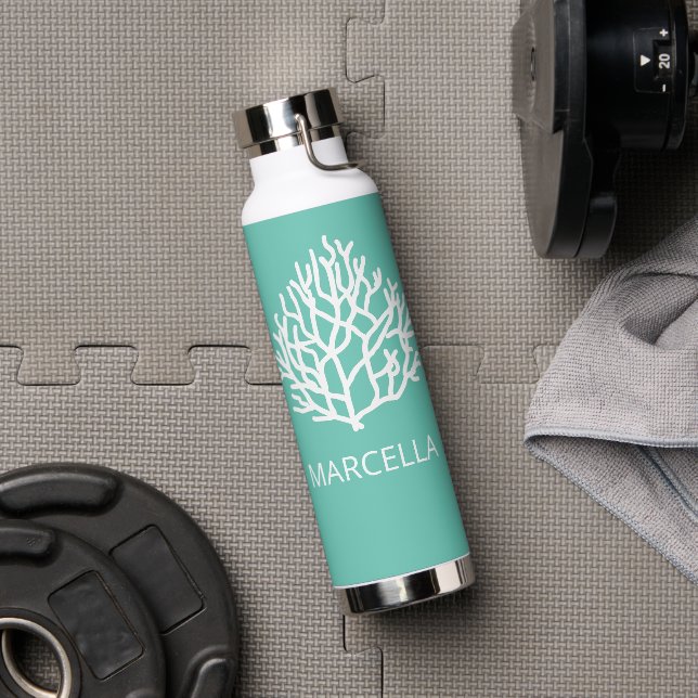 Coral Reef Individuelle Name Summer Beach Trinkflasche (Fitnessstudio)