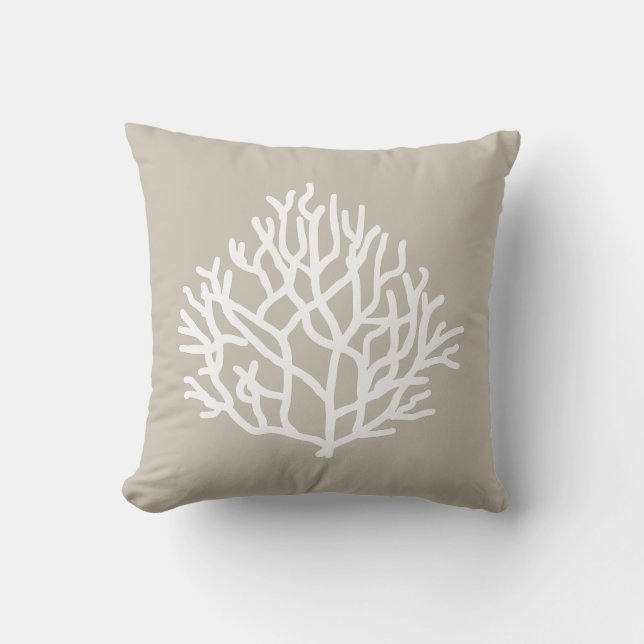 Coral Reef - individuelle Strandfarben Kissen (Vorderseite)
