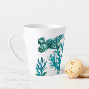 Coral Reef Malerei Sea Turtle Beach Ocean Tasse