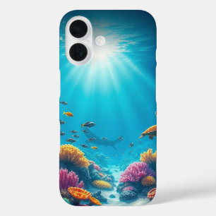 Coral Reef Ocean Life iPhone esthétique 16 Coque