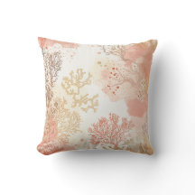 Coral Reef Pastel Throw Kissen