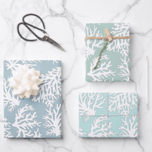 Coral Reefs Beach Summer Wedding Geschenkpapier Set