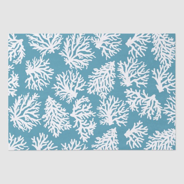 Coral Reefs Beach Summer Wedding Seidenpapier (Vorderseite)