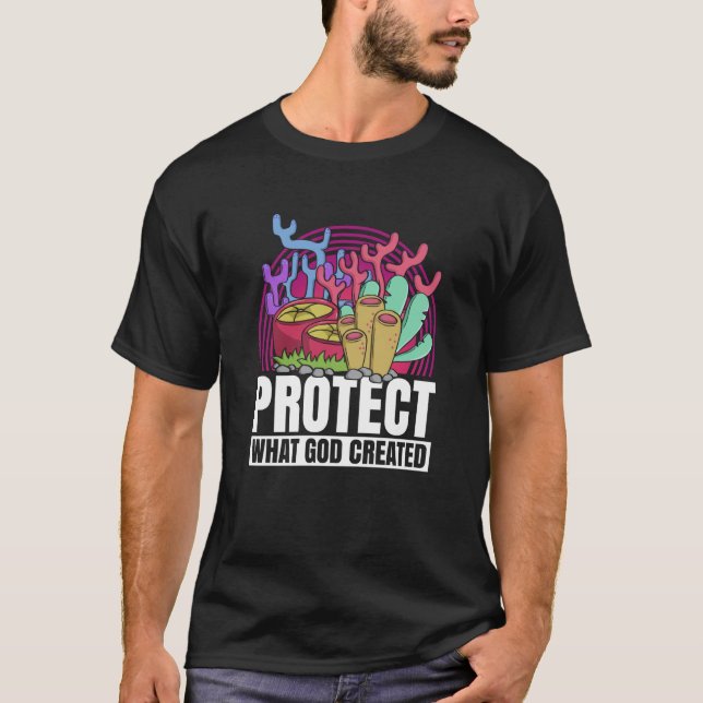 Coral Reefs Nature Snorkling Ocean Environment T-Shirt (Vorderseite)