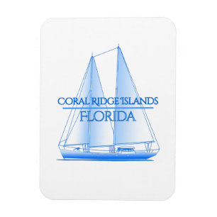 Coral Ridge Islands Coastal Nautical Sailing Sailo Magnet