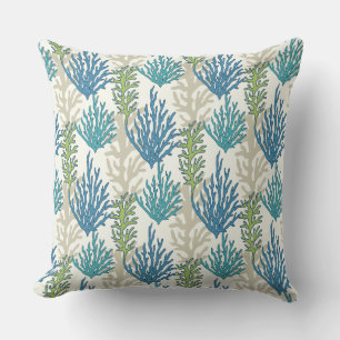 Coral Seaweed Motif lancer des oreillers