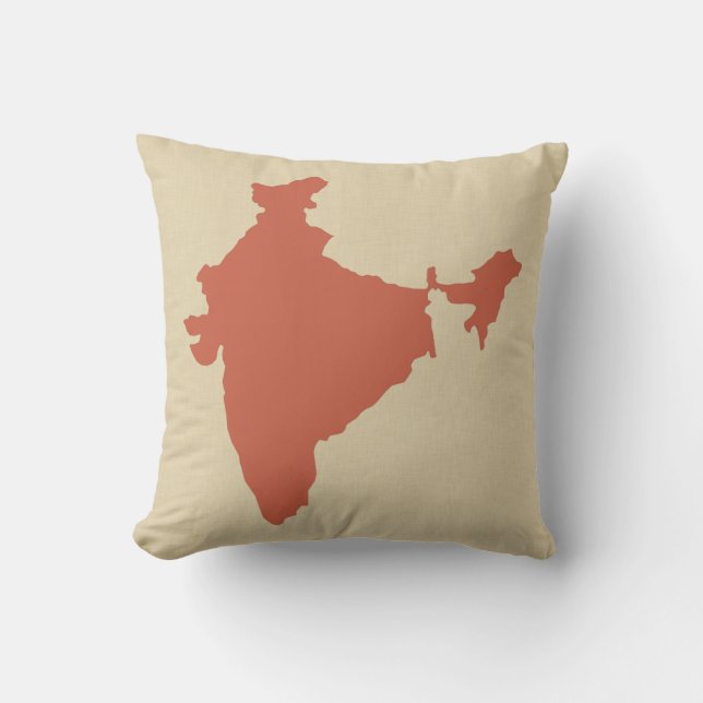 Coral Spice Moods Indien Kissen (Vorderseite)