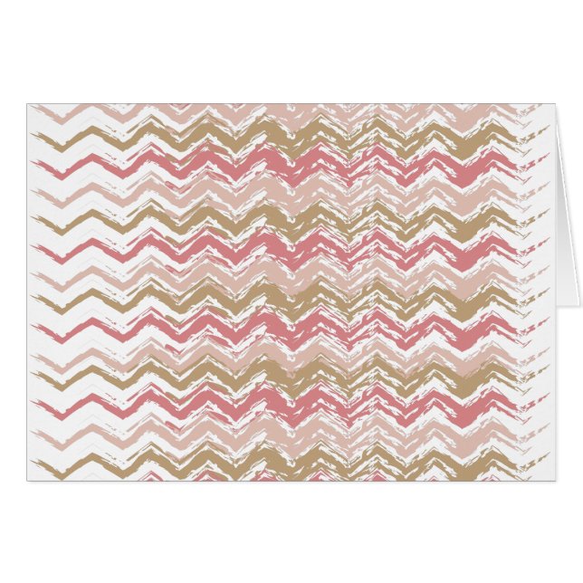 Coral Spice Scribble ZigZag Chevron Motif (Devant horizontal)